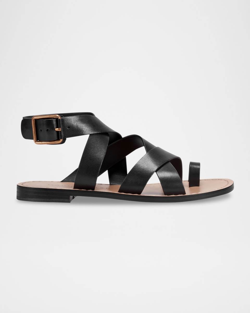 Lollie Flat Leather Sandals